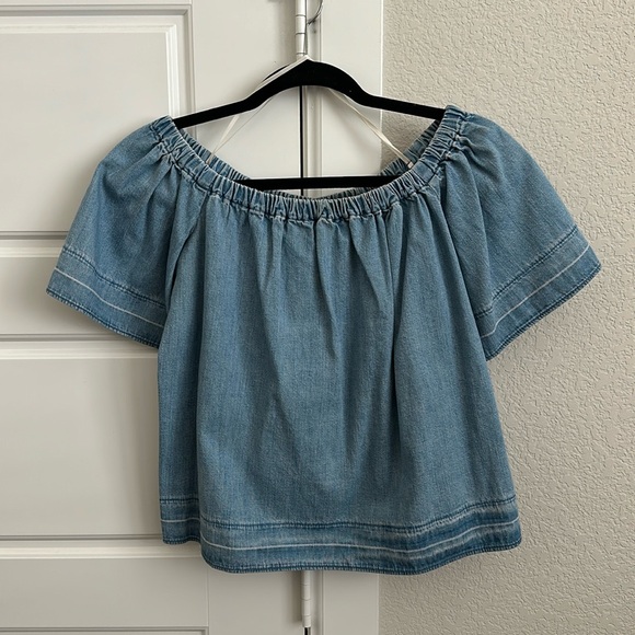 AG Adriano Goldschmied denim top - can be worn off the shoulder - Picture 4 of 9